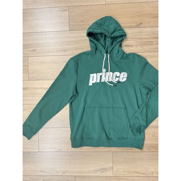 NWT Prince Pickleball Men's Hooded Pullover Sweatshirt Hoodie XL Extra Lar Green - Picture 3 of 3